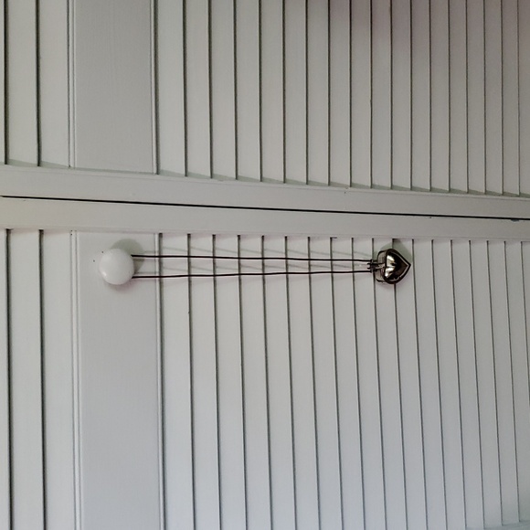 YSL Silver Heart Pendant with Red Accents - Picture 5 of 7